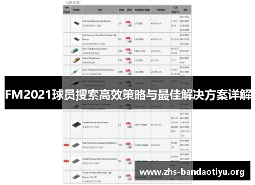 FM2021球员搜索高效策略与最佳解决方案详解 FM2021球员搜索高效策略与最佳解决方案详解